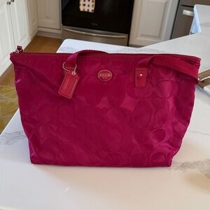 Coach Fuchsia Tote Bag